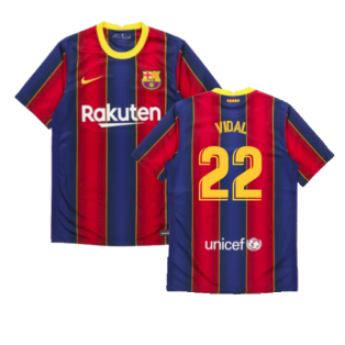 2020-2021 Barcelona Home Jersey (VIDAL 22)