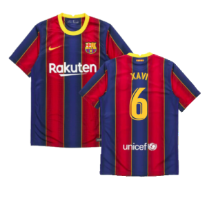 2020-2021 Barcelona Home Jersey (XAVI 6)