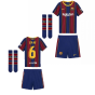 2020-2021 Barcelona Home Nike Little Boys Mini Kit (XAVI 6)