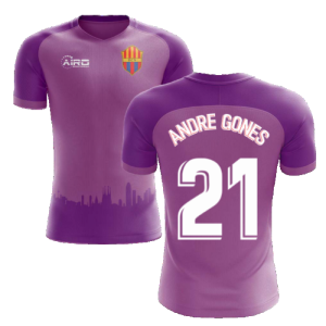 2020-2021 Barcelona Third Concept Football Shirt (Andre Gones 21) - Kids