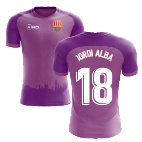 2020-2021 Barcelona Third Concept Football Shirt (Jordi Alba 18) - Kids