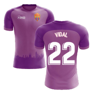 2020-2021 Barcelona Third Concept Football Shirt (Vidal 22) - Kids