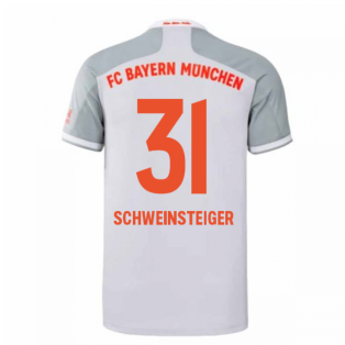 2020-2021 Bayern Munich Adidas Away Football Shirt (SCHWEINSTEIGER 31)