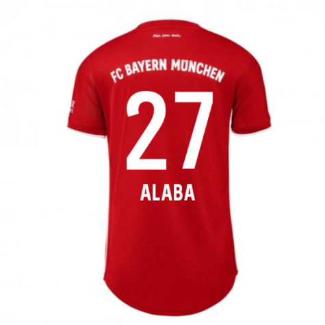 2020-2021 Bayern Munich Adidas Home Womens Shirt (ALABA 27)