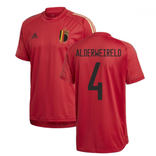 2020-2021 Belgium Adidas Training Shirt (Red) (ALDERWEIRELD 4)