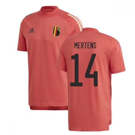 2020-2021 Belgium Adidas Training Tee (Red) (MERTENS 14)