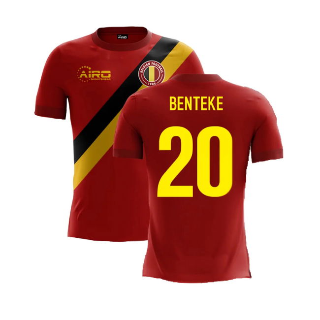 2025-2026 Belgium Airo Concept Home Shirt (Benteke 20)