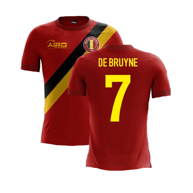 2025-2026 Belgium Airo Concept Home Shirt (De Bruyne 7)