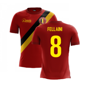 2023-2024 Belgium Airo Concept Home Shirt (Fellaini 8)