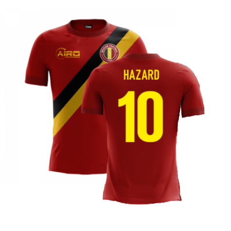 2023-2024 Belgium Airo Concept Home Shirt (Hazard 10)