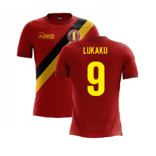 2022-2023 Belgium Airo Concept Home Shirt (Lukaku 9) - Kids
