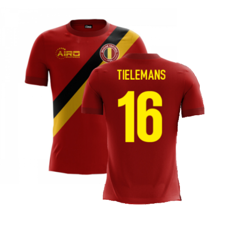 2023-2024 Belgium Airo Concept Home Shirt (Tielemans 16)