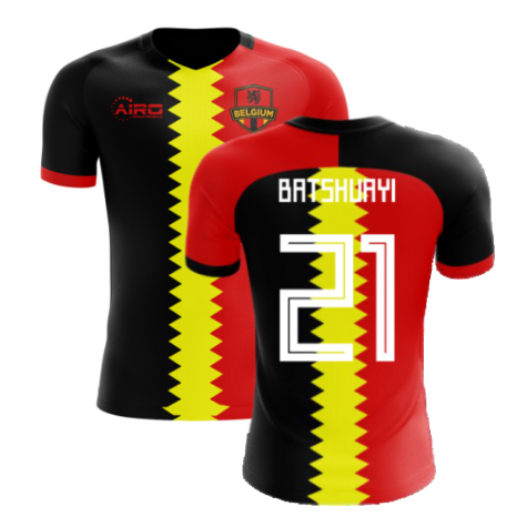2023-2024 Belgium Flag Concept Football Shirt (Batshuayi 21)