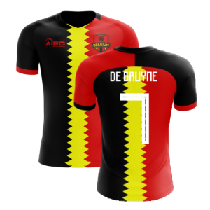 2022-2023 Belgium Flag Concept Football Shirt (De Bruyne 7) - Kids