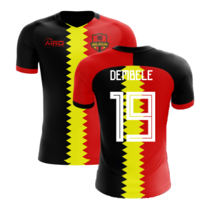 2022-2023 Belgium Flag Concept Football Shirt (Dembele 19) - Kids