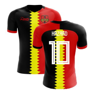 2025-2026 Belgium Flag Concept Football Shirt (Hazard 10)