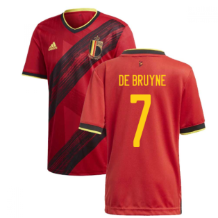 2020-2021 Belgium Home Adidas Football Shirt (DE BRUYNE 7)