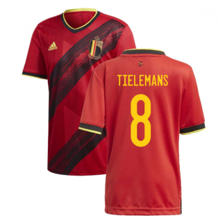 2020-2021 Belgium Home Adidas Football Shirt (TIELEMANS 8)