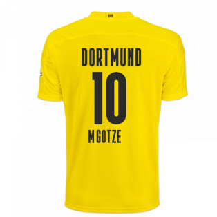 2020-2021 Borussia Dortmund Puma Home Football Shirt (M.GOTZE 10)