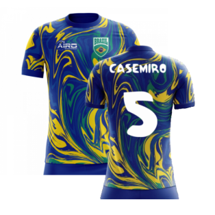 2022-2023 Brazil Away Concept Shirt (Casemiro 5) - Kids