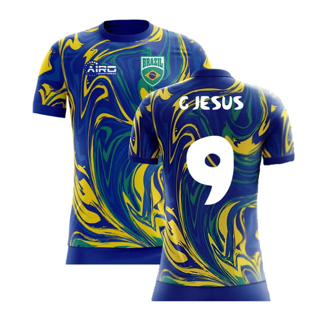 2025-2026 Brazil Away Concept Shirt (G Jesus 9)
