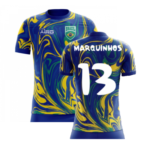 2025-2026 Brazil Away Concept Shirt (Marquinhos 13) - Kids