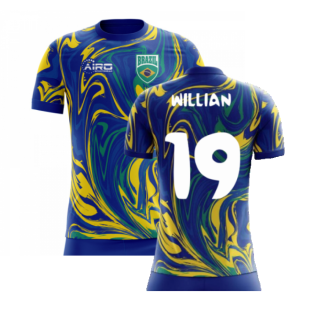 2020-2021 Brazil Away Concept Shirt (Willian 19) - Kids
