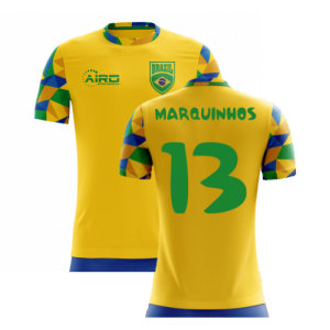 2023-2024 Brazil Home Concept Football Shirt (Marquinhos 13) - Kids