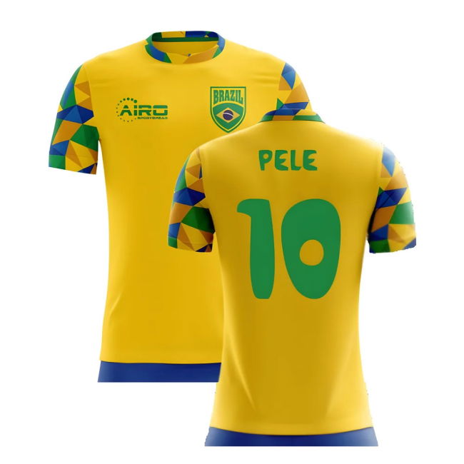 2025-2026 Brazil Home Concept Football Shirt (Pele 10) - Kids