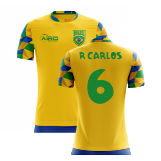 2023-2024 Brazil Home Concept Football Shirt (R Carlos 6) - Kids