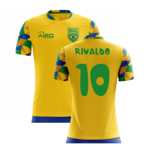 2023-2024 Brazil Home Concept Football Shirt (Rivaldo 10) - Kids