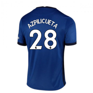 2020-2021 Chelsea Home Nike Football Shirt (Kids) (AZPILICUETA 28)