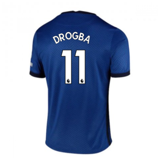 2020-2021 Chelsea Home Nike Football Shirt (Kids) (DROGBA 11)