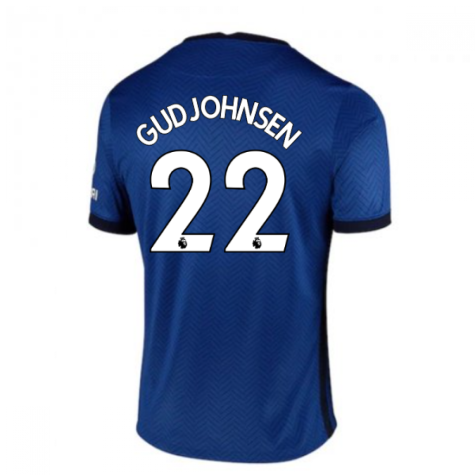 2020-2021 Chelsea Home Nike Football Shirt (Kids) (GUDJOHNSEN 22)