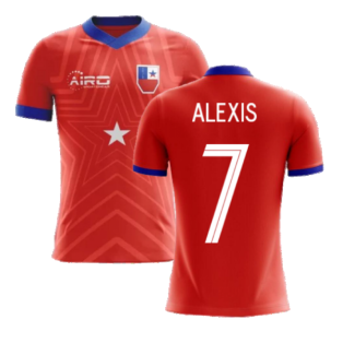 2023-2024 Chile Home Concept Football Shirt (ALEXIS 7) - Kids