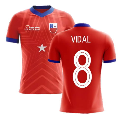 2025-2026 Chile Home Concept Football Shirt (VIDAL 8)