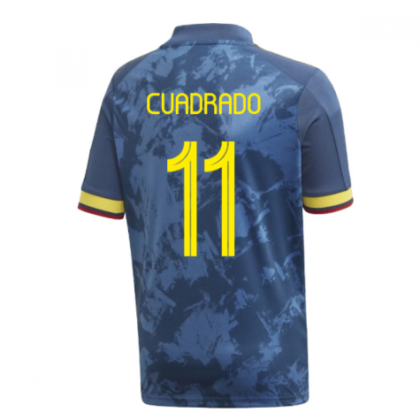 2020-2021 Colombia Away Adidas Football Shirt (Kids) (CUADRADO 11)