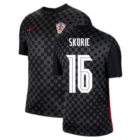 2020-2021 Croatia Away Nike Football Shirt (SKORIC 16)