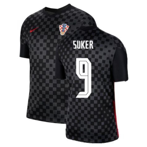 2020-2021 Croatia Away Nike Football Shirt (SUKER 9)