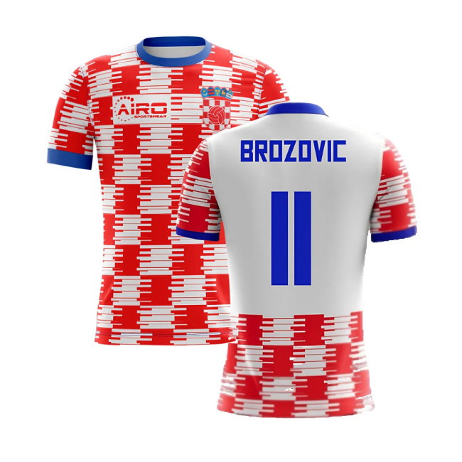2025-2026 Croatia Home Concept Shirt (Brozovic 11) - Kids