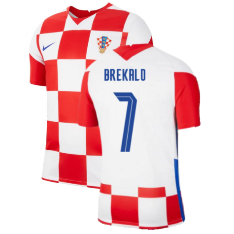 2020-2021 Croatia Home Nike Football Shirt (BREKALO 7)