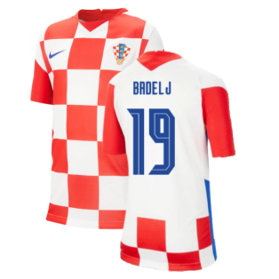 2020-2021 Croatia Home Nike Football Shirt (Kids) (BADELJ 19)