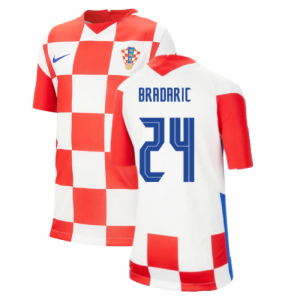 2020-2021 Croatia Home Nike Football Shirt (Kids) (BRADARIC 24)