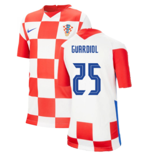 2020-2021 Croatia Home Nike Football Shirt (Kids) (GVARDIOL 25)