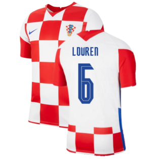 2020-2021 Croatia Home Nike Football Shirt (LOVREN 6)