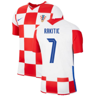 2020-2021 Croatia Home Nike Football Shirt (RAKITIC 7)