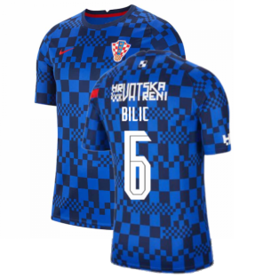 2020-2021 Croatia Pre-Match Training Shirt (Blue) - Kids (BILIC 6)