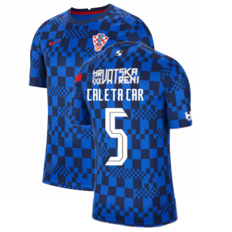 2020-2021 Croatia Pre-Match Training Shirt (Blue) - Kids (CALETA CAR 5)