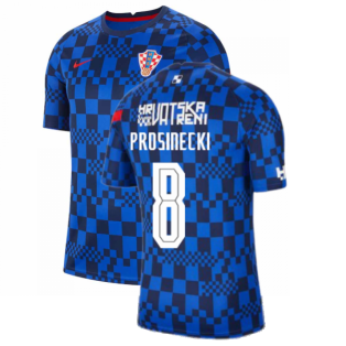2020-2021 Croatia Pre-Match Training Shirt (Blue) - Kids (PROSINECKI 8)