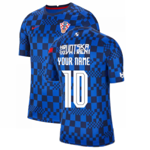 2020-2021 Croatia Pre-Match Training Shirt (Blue) - Kids